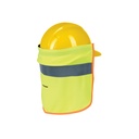 Cubrenuca para casco, verde con reflejante, TRUPER CUNU-V