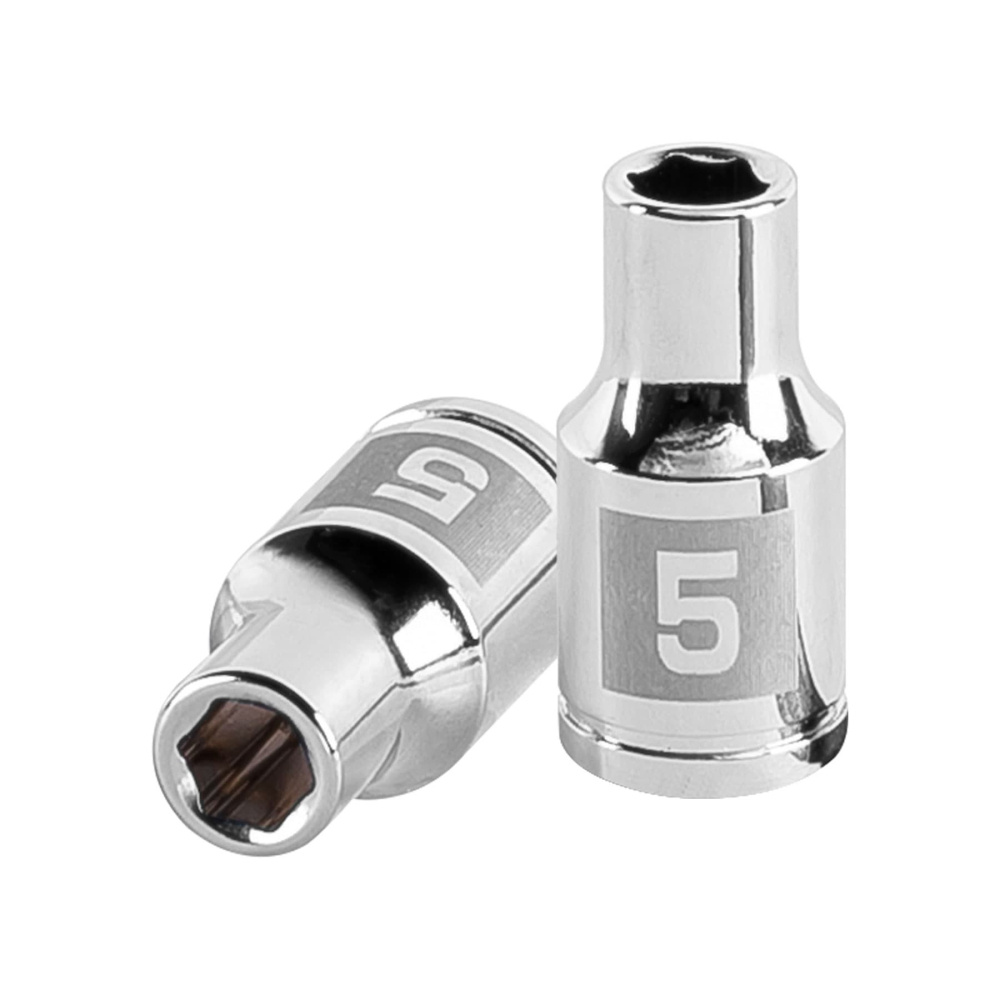 Dado de 5 mm, 6 puntas, cuadro 1/4', TRUPER D-1405-M