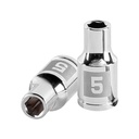 Dado de 5 mm, 6 puntas, cuadro 1/4', TRUPER D-1405-M