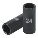 Dado largo impacto de 24 mm, 6 puntas, cuadro 1/2', TRUPER D-7324-ML