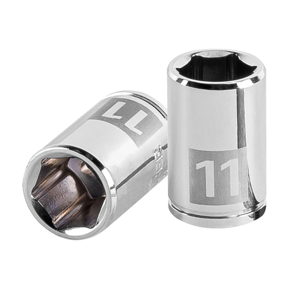 Dado de 11 mm, 6 puntas, cuadro 1/4', TRUPER D-1411-M