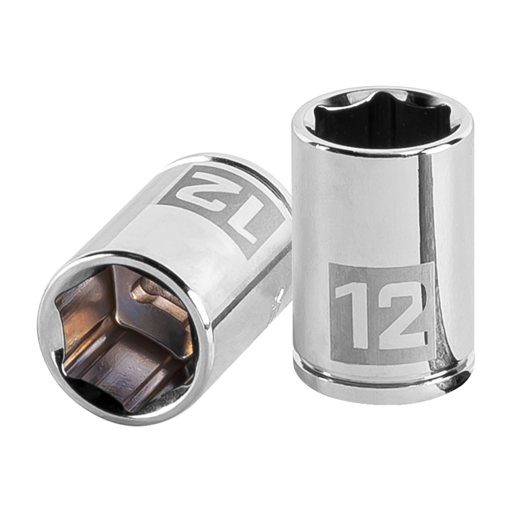 Dado de 12 mm, 6 puntas, cuadro 1/4', TRUPER D-1412-M