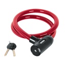 Candado de cable con llave, 20 mm X 1.20 m, HERMEX CB-20