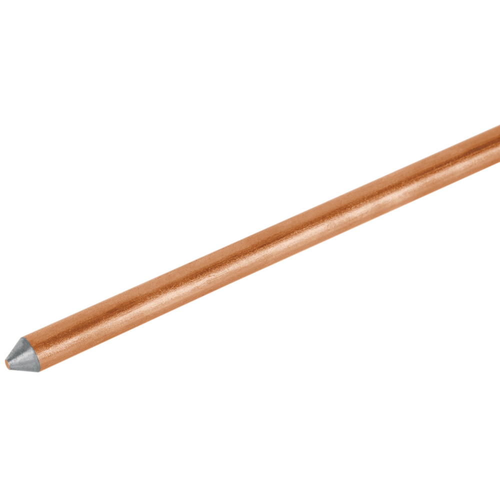 Varilla de 1.5 m, acero revestido de cobre, de 1/2' VOLTECK VT-15