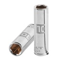 Dado largo de 10 mm, 6 puntas, cuadro 1/4', TRUPER D-1410-LM
