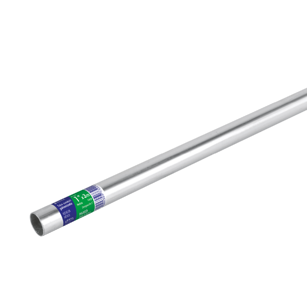 Tubo Conduit 1' pared delgada (1.6 mm), et. verde, 3 m TC-1-DV