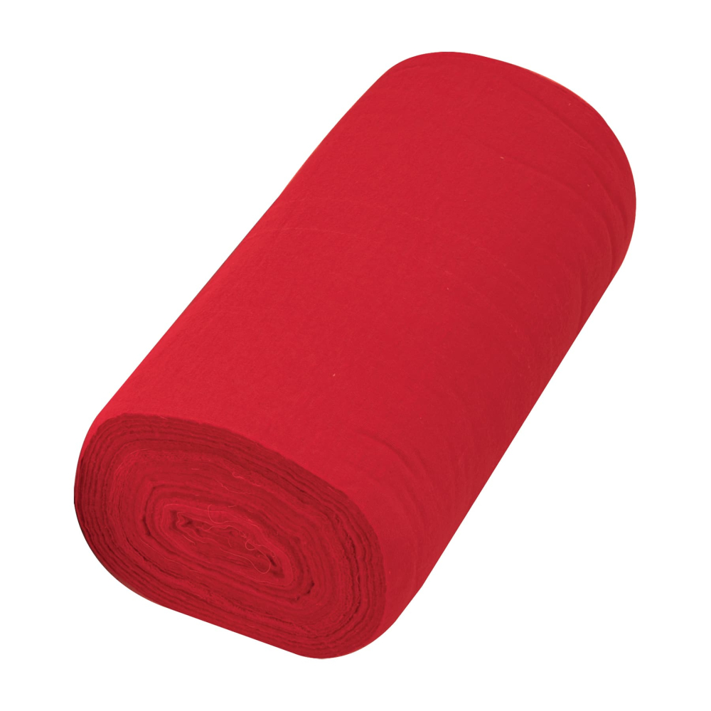 Rollo de 50 m de franela roja de algodón, KLINTEK FRA-50R