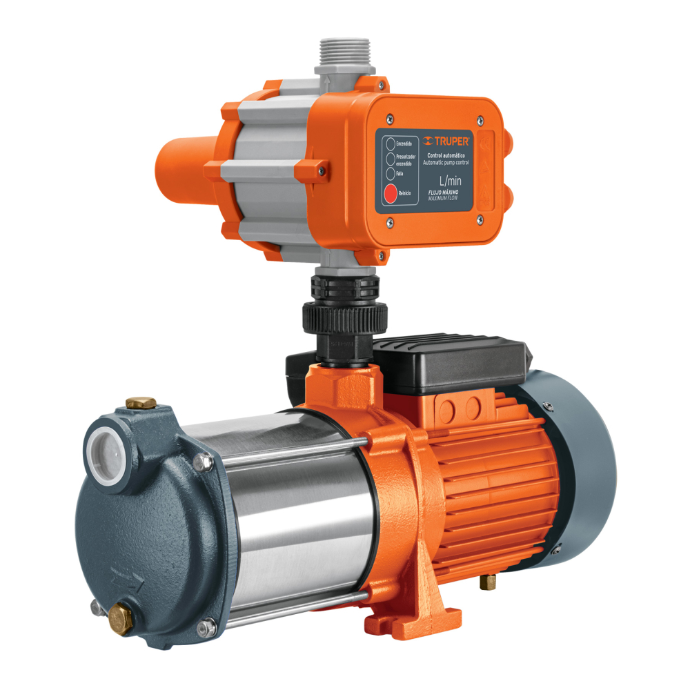 Bomba presurizadora multietapas 1 1/3 HP con control, TRUPER PREM-1 1/3