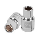 Dado de 7/16', 6 puntas, cuadro 1/2', TRUPER D-1214-H