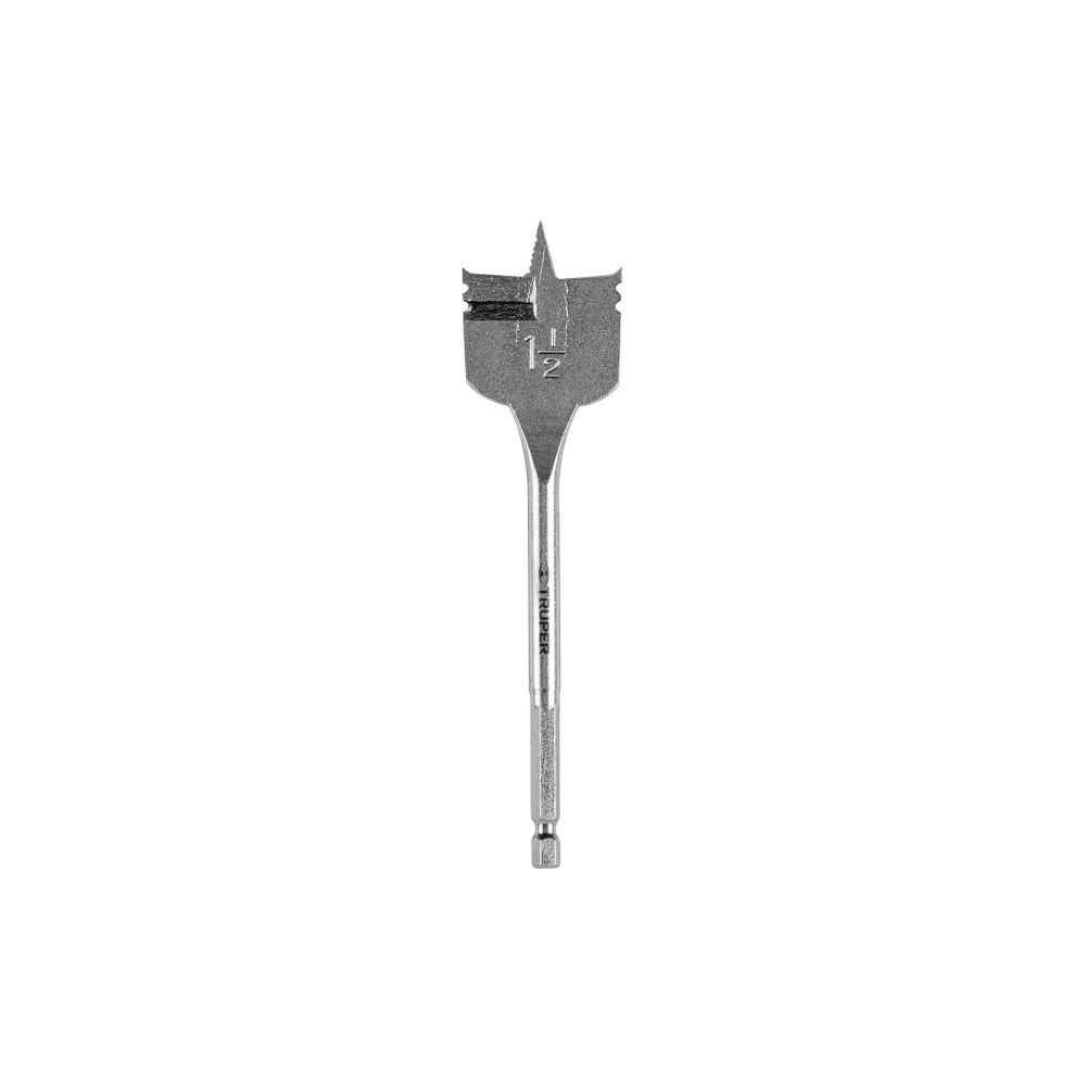 Broca plana de manita 1-1/2' para madera, TRUPER BPT-1-1/2