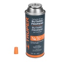 Lata de gas de 220g con válvula de 1/4 de vuelta, TRUPER GAS-220X