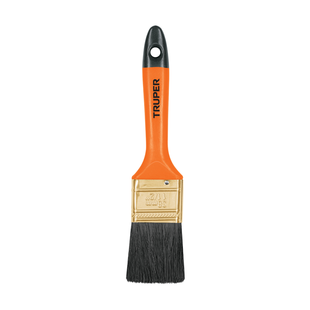 Brocha profesional de 1-1/2' con mango de plástico, TRUPER BRT-1-1/2