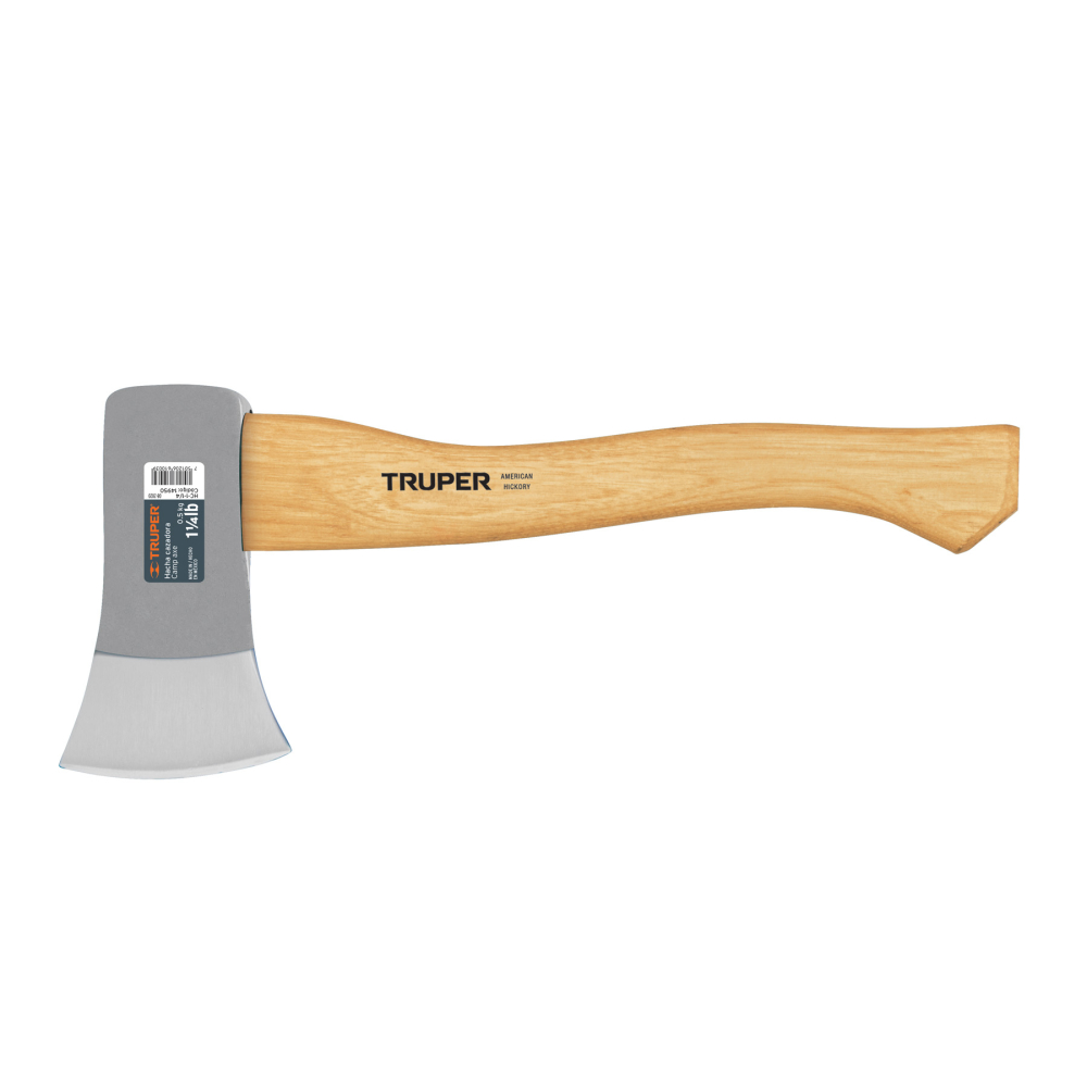 Hacha cazadora 1-1/4 lb, mango hickory 14', TRUPER HC-1-1/4