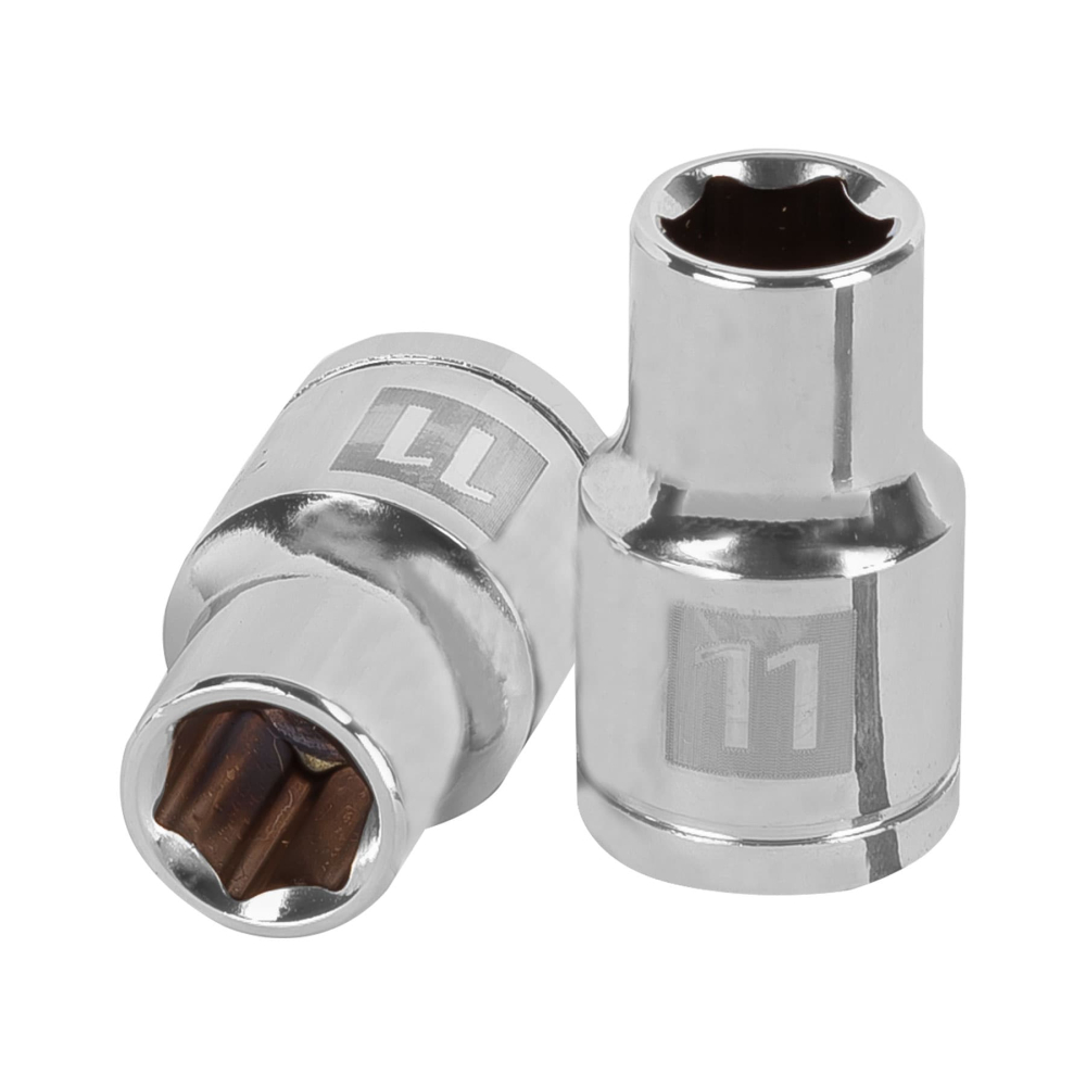 Dado de 11 mm, 6 puntas, cuadro 1/2', TRUPER D-1211-M