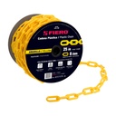 Metro de cadena de 8 mm de plástico amarilla, carrete de 25m CAPL-8M