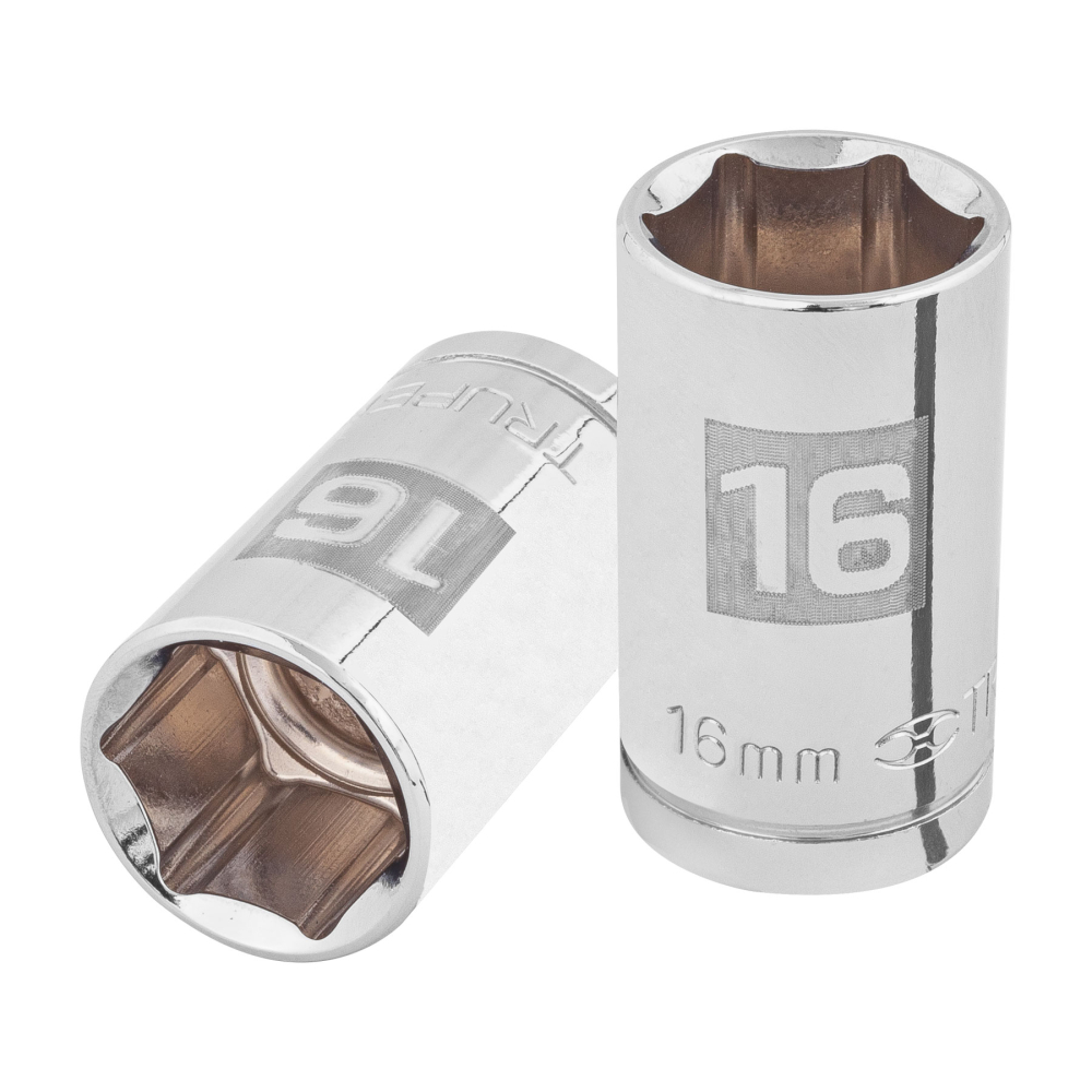 Dado de 16 mm, 6 puntas, cuadro 1/2', TRUPER D-1216-M