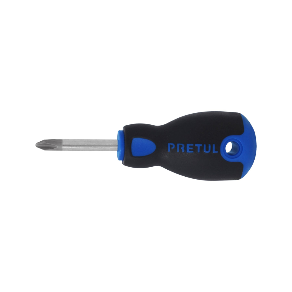 Desarmador de cruz 1/4' x 1-1/2' mango Comfort Grip, PRETUL DP-1/4X1-1/2BP