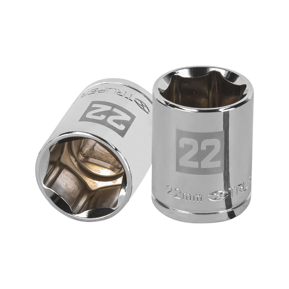 Dado de 22 mm, 6 puntas, cuadro 1/2', TRUPER D-1222-M