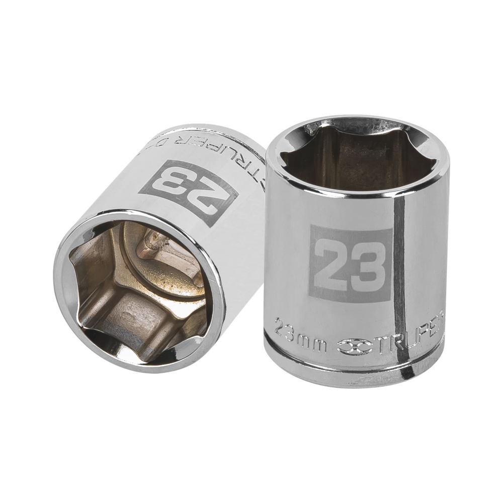 Dado de 23 mm, 6 puntas, cuadro 1/2', TRUPER D-1223-M