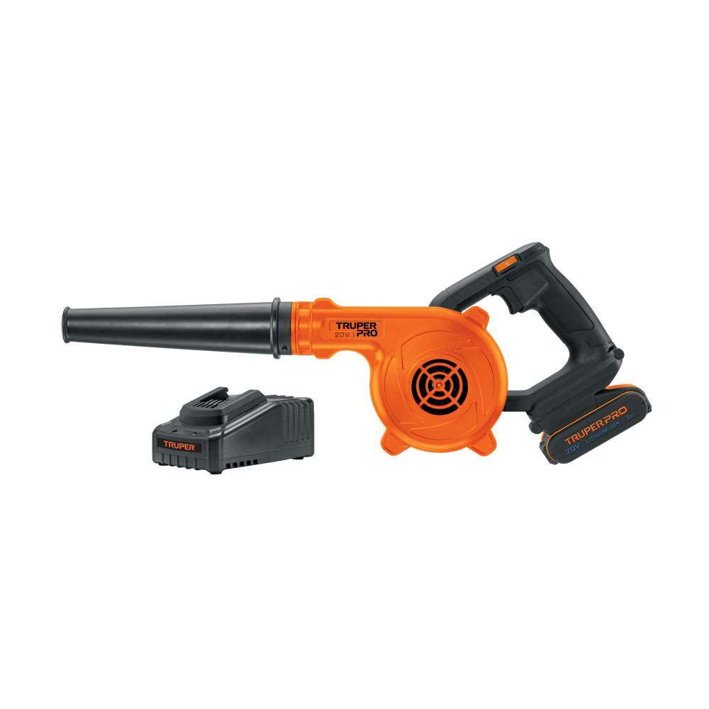 Sopladora para taller, 20V, 1 batería 2Ah, TRUPER PRO SOPI-20A