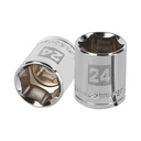 Dado de 24 mm, 6 puntas, cuadro 1/2', TRUPER D-1224-M