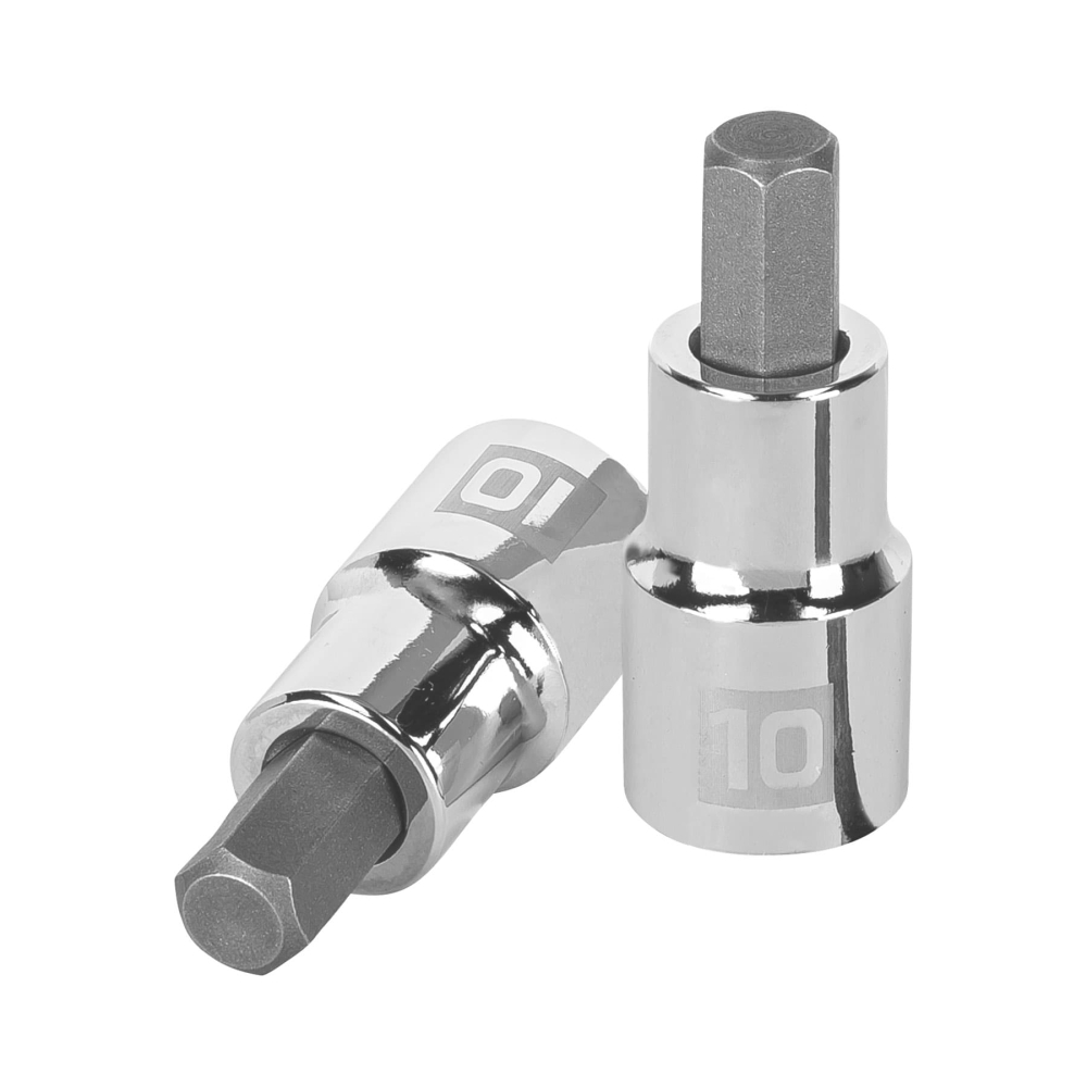 Dado punta hexagonal de 10 mm, cuadro 1/2', TRUPER D-1241-10M