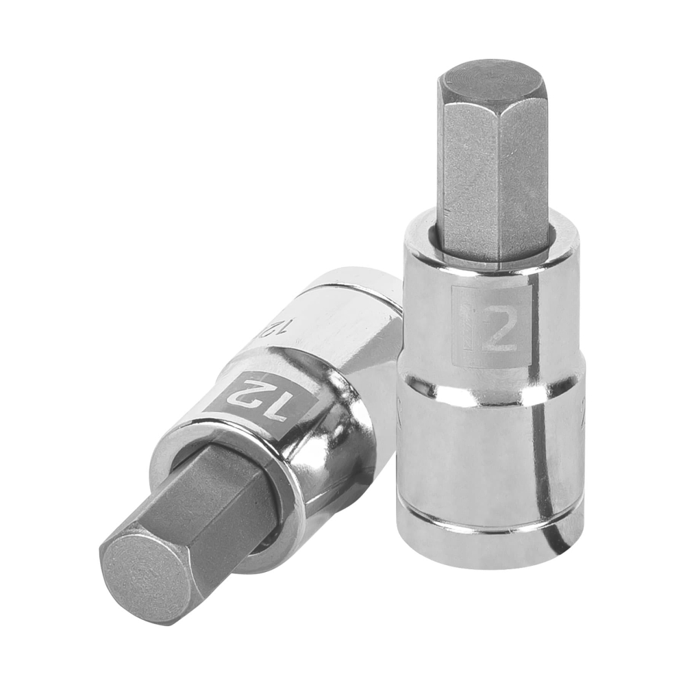 Dado punta hexagonal de 12 mm, cuadro 1/2', TRUPER D-1241-12M