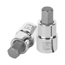 Dado punta hexagonal de 14 mm, cuadro 1/2', TRUPER D-1241-14M