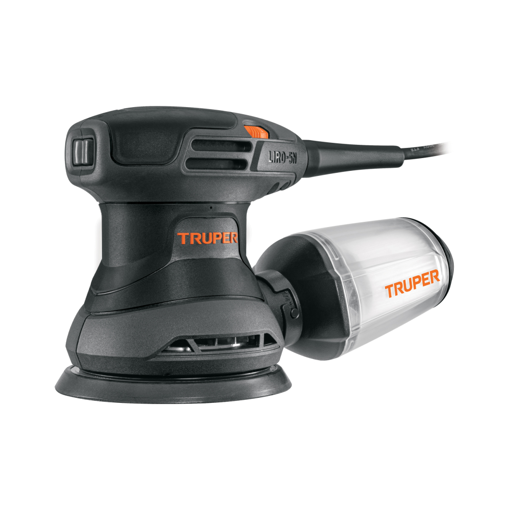 Lijadora roto orbital 5', 260W, TRUPER INDUSTRIAL LIRO-5N2