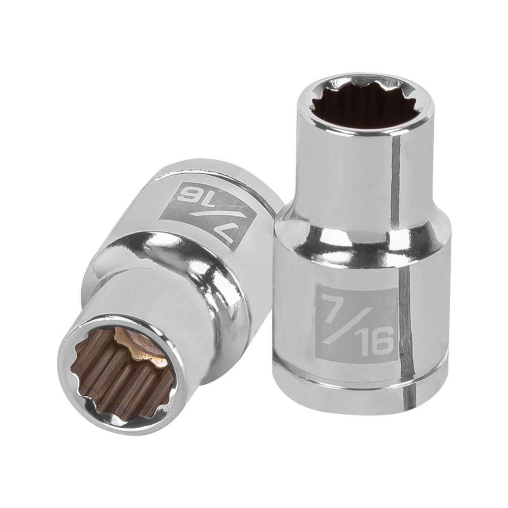 Dado de 7/16', 12 puntas, cuadro 1/2', TRUPER D-1214