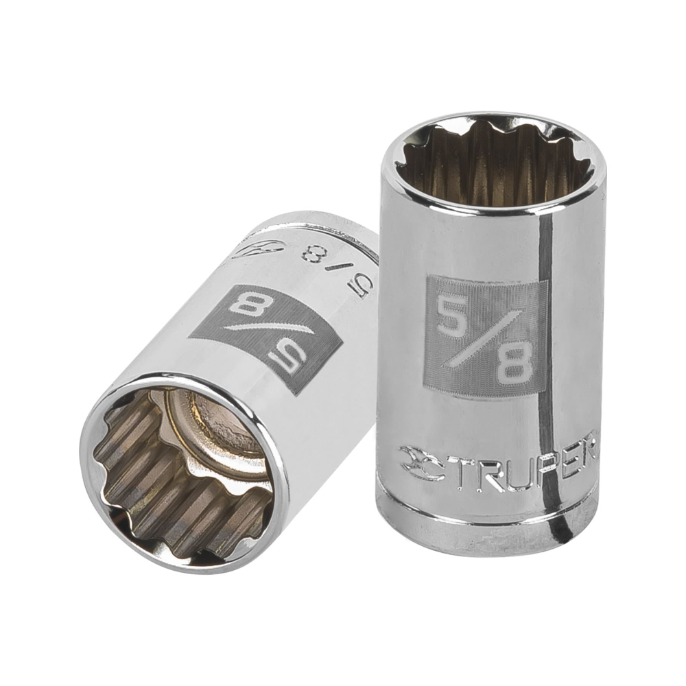 Dado de 5/8', 12 puntas, cuadro 1/2', TRUPER D-1220