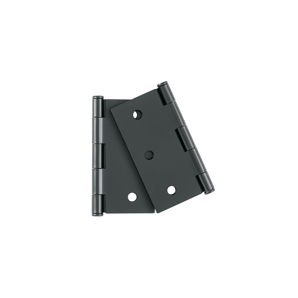 Bolsa 2 bisagras cuadradas 3', negro mate, plana, BASIC BC-306PPB