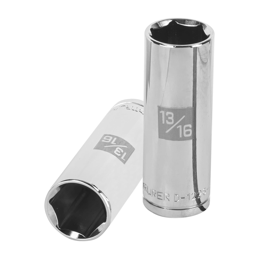 Dado largo de 13/16', 6 puntas, cuadro 1/2', TRUPER D-1226-HL
