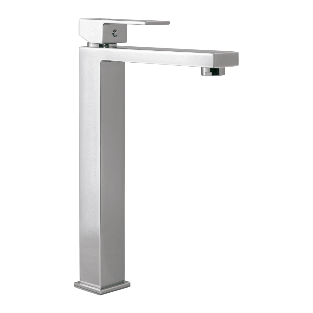 Monomando alto para lavabo, cromo, FOSET KUBO KUM-46