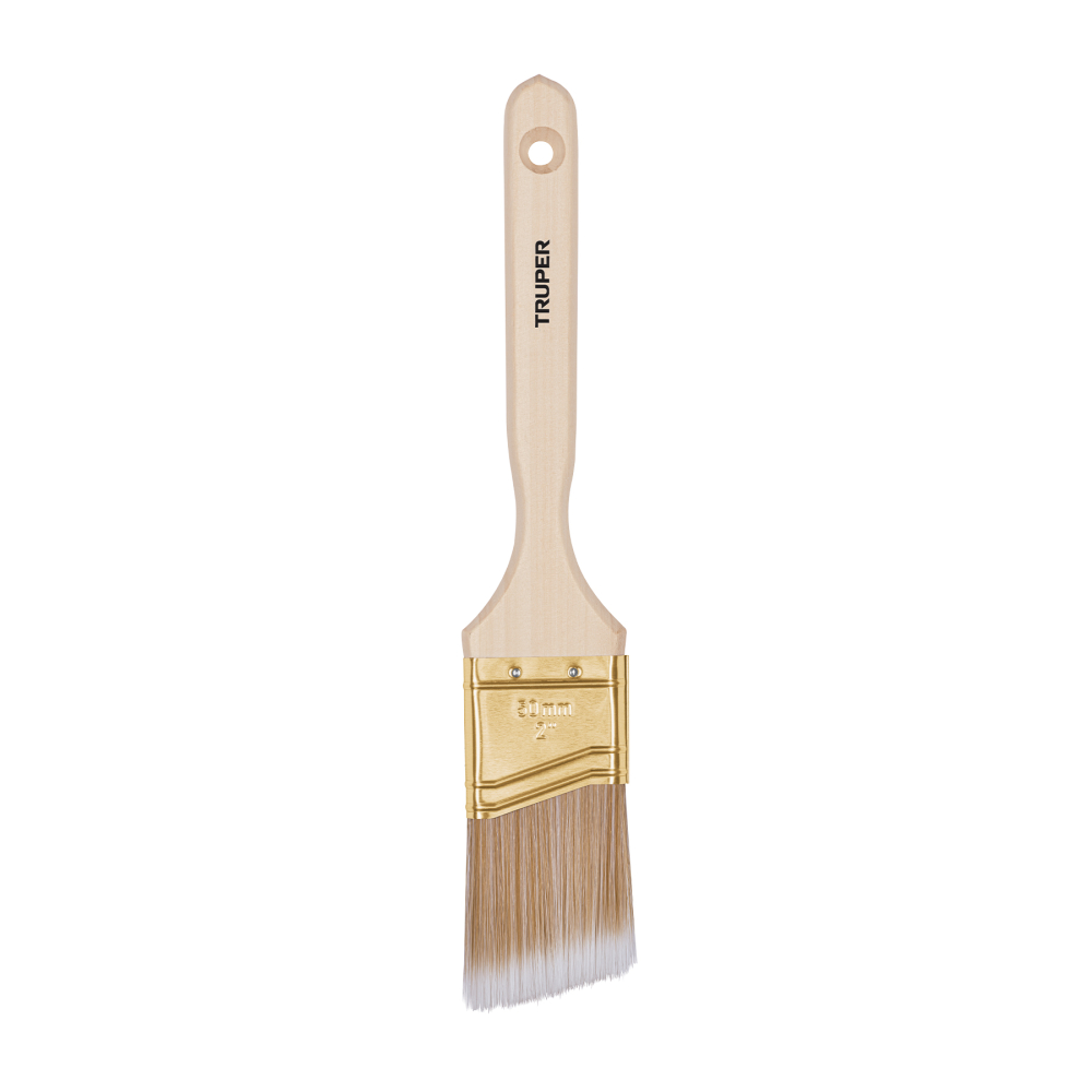 Brocha cerdas sintéticas 2' corte angular, mango de madera BRT-2AS