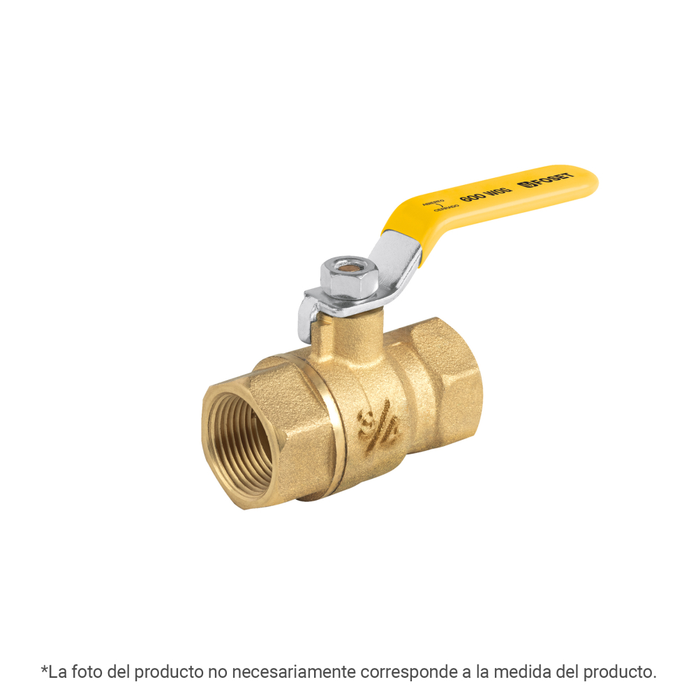 Válvula de esfera para gas, roscable, 1', alta presión ESRO-1XA