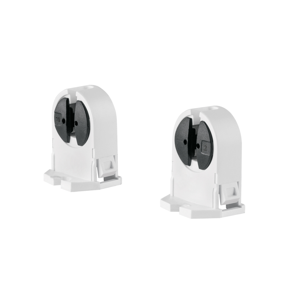 Bolsa 2 pz portalámparas p/tubo LED y fluorescente, base G5 POPL-18