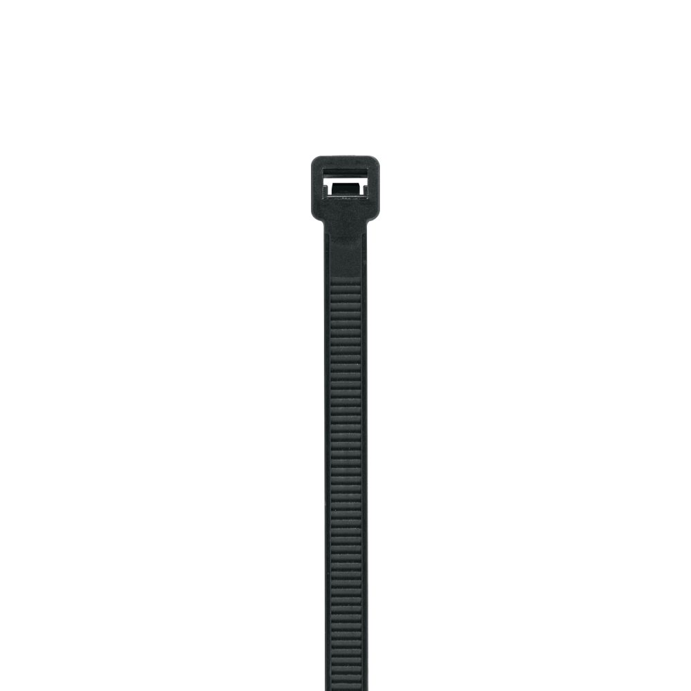 Bolsa con 10 cinchos plásticos 120 lb, 300 x 7.5 mm, negro CIN-12030N