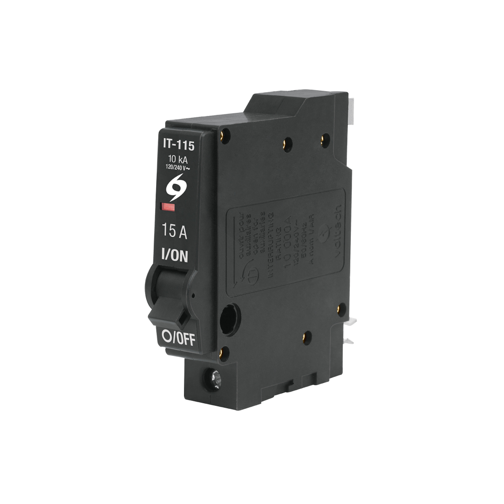 Interruptor de 1 polo 15A, enchufable, a granel, VOLTECK IT-115G