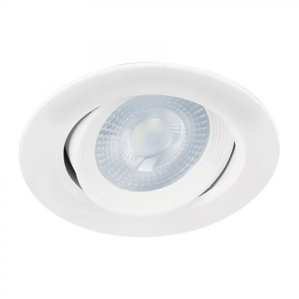 Luminario LED empotrable 5W 6500K, redondo, blanco, VOLTECK EMP-109L