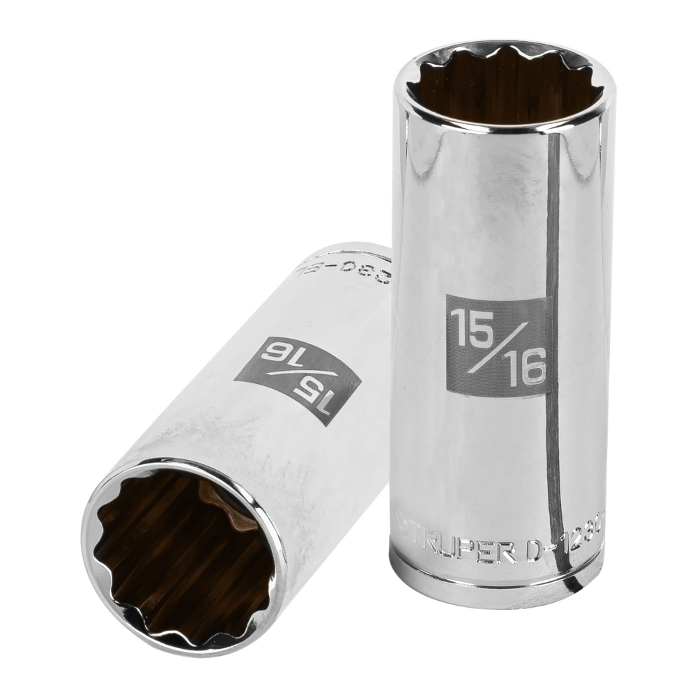 Dado largo de 15/16', 12 puntas, cuadro 1/2', TRUPER D-1230-EL