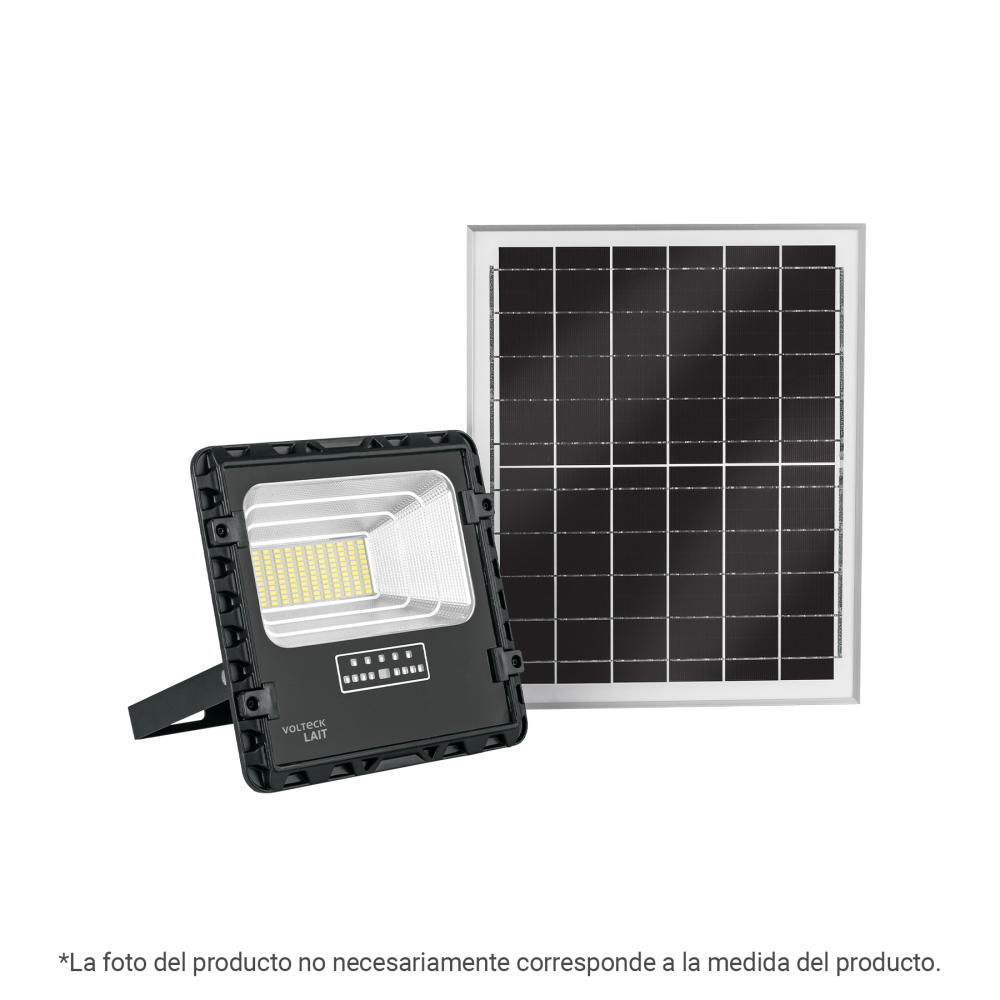 Reflector LED con panel solar 200W 6500K, VOLTECK REF-506SL