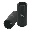 Dado largo impacto de 15/16', 6 puntas, cuadro 1/2', TRUPER D-7330-HL