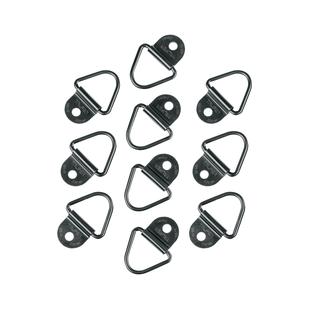 10 anclajes para amarre de carga, anillo en 'V' espesor 1/4' ANC-35
