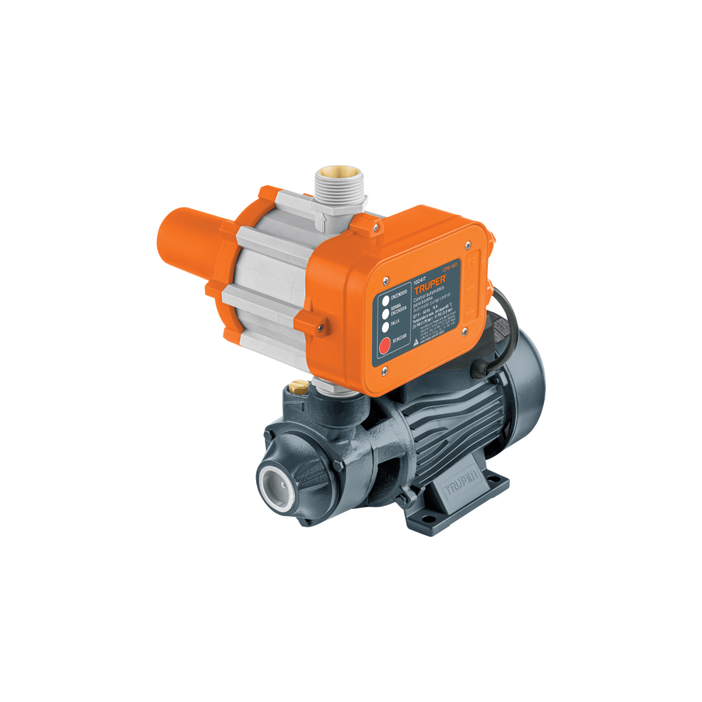 Bomba periférica 1/2HP, control auto, uso agrícola, TRUPER BOAP-1/2A2C