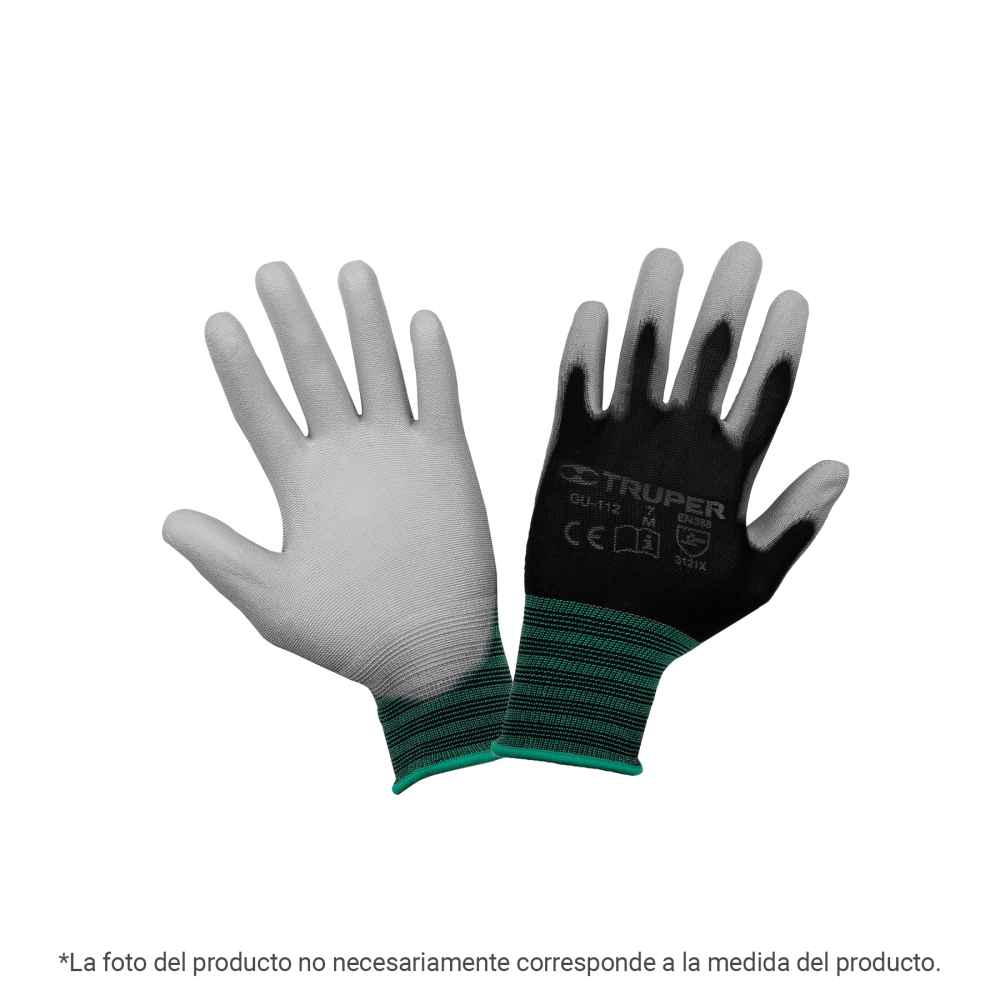 Guantes de nylon recubiertos de poliuretano, XCH, TRUPER GU-110