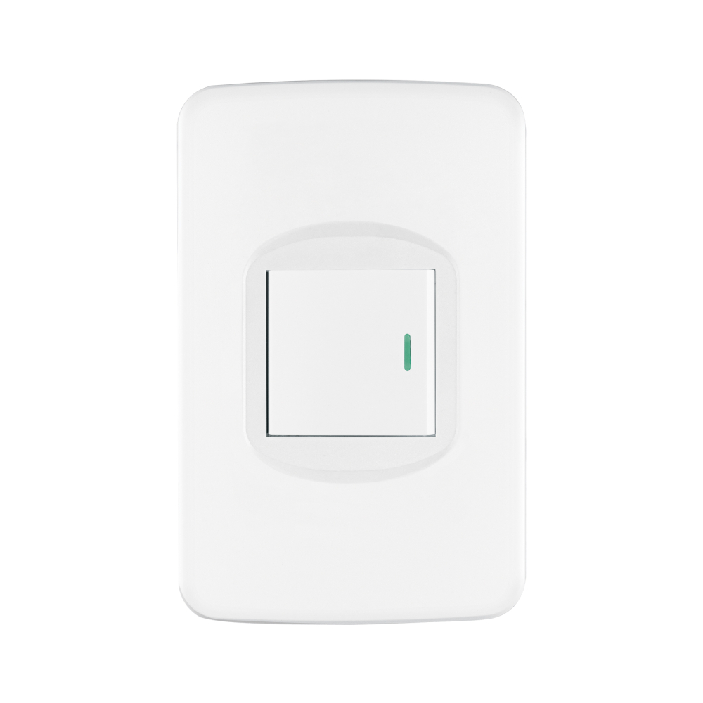 Placa armada 1 interruptor 1.5 módulos, Toledo, BASIC PA-APSE15-TB