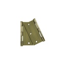 Bolsa c/2 bisagras cuadradas 3-1/2', plana, latón ant, BASIC BC-352PPB