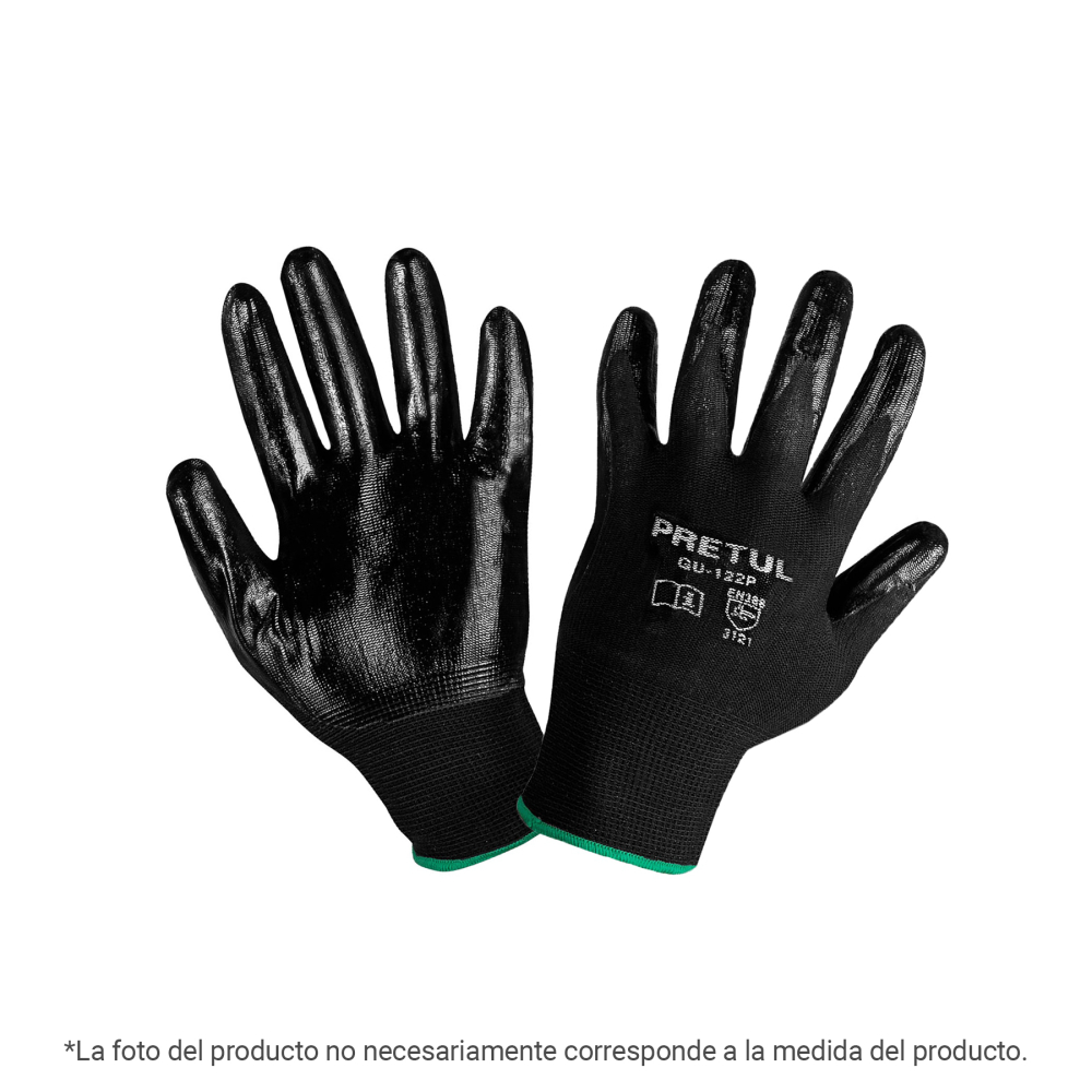 Guantes de nylon recubiertos de nitrilo, XCH, PRETUL GU-120P