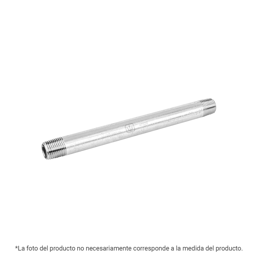 Niple de acero galvanizado 1/4' x 4', FOSET CG-451